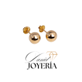 Aro bolita atornillada oro de 18k N°6